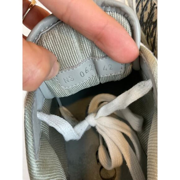 Men's DIOR B27 Low Top Sneaker Size 42/ Size 9- White/Gray - Picture 6 of 7